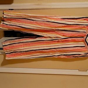 Multicolor linen pants from old navy
